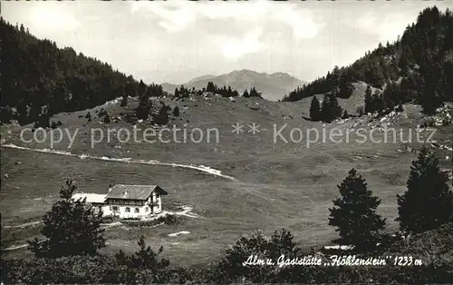 Thiersee Alm und Alpengasthof Hoehlenstein Kat. Thiersee