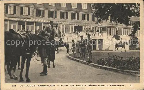 Le Touquet Paris Plage Hotel des Anglais Depart pour la Promenade Kat. Le Touquet Paris Plage