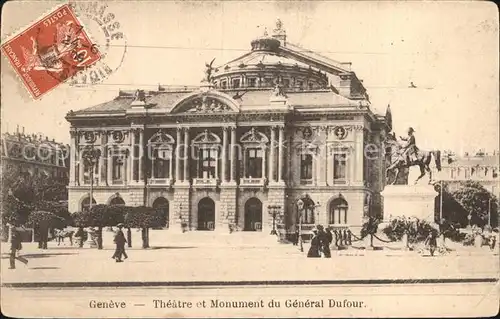 Geneve GE Theatre et Monument du General Dufour Kat. Geneve