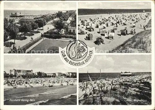 Ahlbeck Ostseebad Promenade Strand Bernhard Goering Heim  Kat. Heringsdorf Insel Usedom