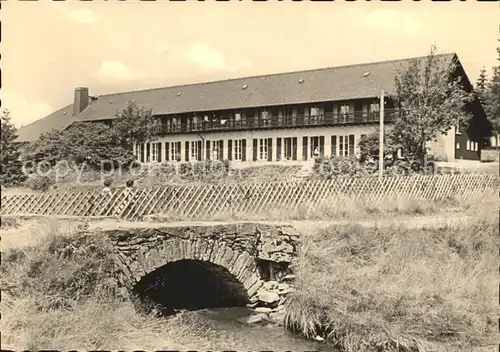 Hormersdorf Erzgebirge Jugendherberge Adolf Hennecke Kat. Hormersdorf Erzgebirge