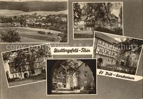 Stadtlengsfeld Panorama Diaet Sanatorium Teilansichten Kat. Stadtlengsfeld