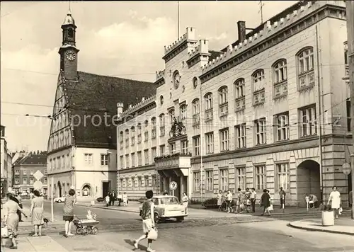 Zwickau Sachsen Rathaus und Gewandhaus am Hauptmarkt Kat. Zwickau