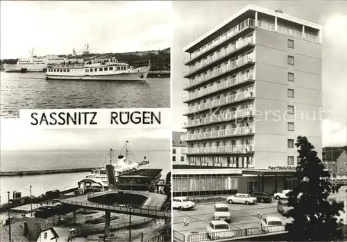 Sassnitz Ostseebad Ruegen Hafen Faehrbahnhof Ruegen Hotel Kat. Sassnitz