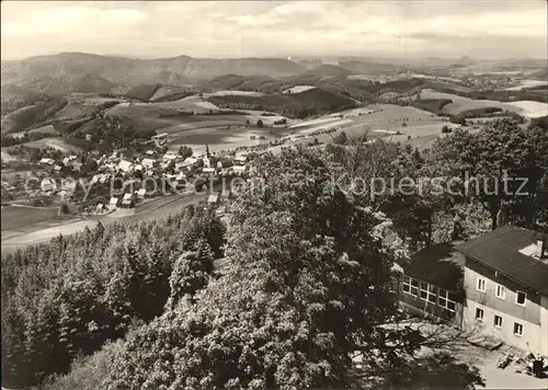 Saupsdorf Panorama Berggasthof Wachberg Kat. Kirnitzschtal