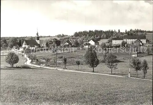 Schellerhau Ortsansicht mit Kirche Kat. Altenberg