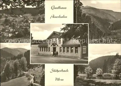 Stuetzerbach und Umgebung Gasthaus Auerhahn Kat. Stuetzerbach