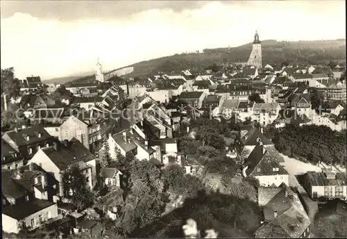 Schneeberg Erzgebirge Blick zur Stadt Kat. Schneeberg