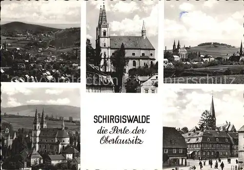 Schirgiswalde Teilansichten Kirche Innenstadt Kat. Schirgiswalde