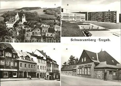 Schwarzenberg Erzgebirge Schloss Kinderkombination Platz der Befreiung Klubhaus Albert Hoehnel Kat. Schwarzenberg