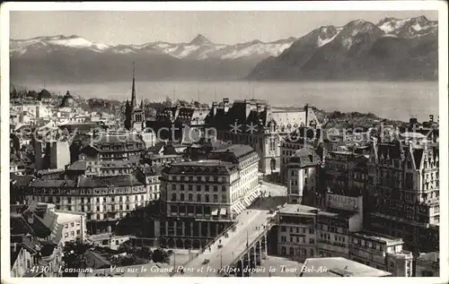 Lausanne VD Panorama Kat. Lausanne