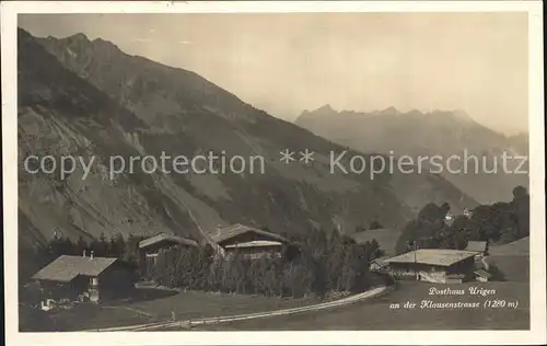 Klausenstrasse Hotel Posthaus Urigen Kat. Klausen