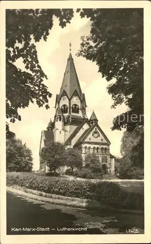 Karl Marx Stadt Lutherkirche Kat. Chemnitz