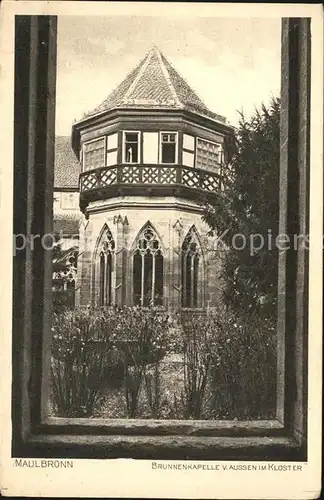 Maulbronn Brunnenkapelle aussen im Kloster Kat. Maulbronn