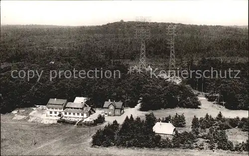 Hoherodskopf Berggasthof Fliegeraufnahme Kat. Schotten