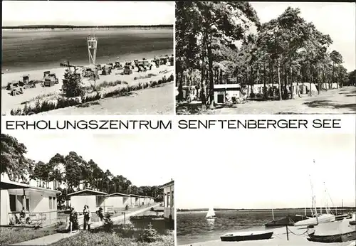 Senftenberg Niederlausitz See Badestelle Campingplatz Hafen Kat. Senftenberg