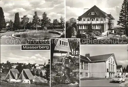 Masserberg Kurpark Augenheilstaette Werraquelle Erholungsheim Otto Grotewohl Kat. Masserberg