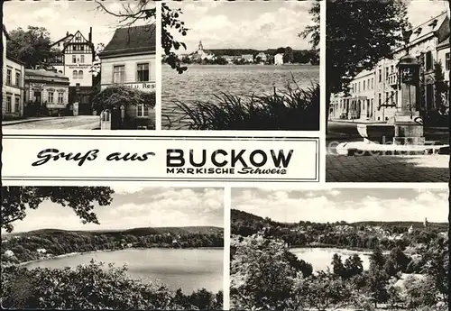 Buckow Maerkische Schweiz Teilansichten Kat. Buckow Maerkische Schweiz