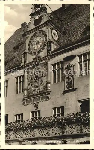 Heilbronn Neckar Astronomische Uhr am Rathaus Kat. Heilbronn