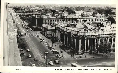 Adelaide Railway Station and Parliament House Kat. Adelaide