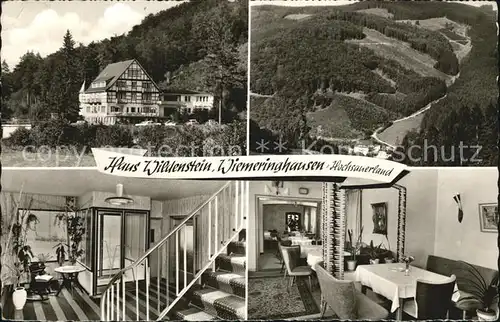 Wiemeringhausen Haus Wildenstein Treppenaufgang Gaststube Kat. Olsberg