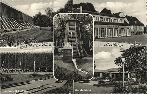 Bad Westernkotten Saline Kurhaus Kleingolf Wandelhalle Turm Kat. Erwitte