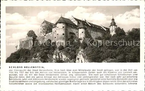 Heidenheim Brenz Schloss Hellenstein Kat. Heidenheim an der Brenz