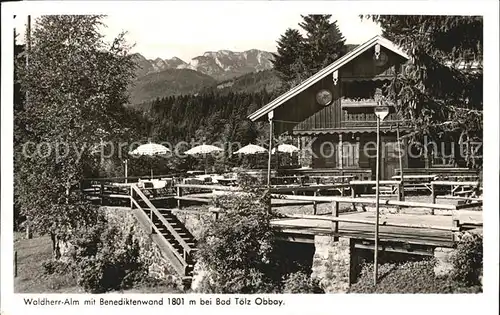 Bad Toelz Waldherr Alm mit Benediktenwand Kat. Bad Toelz