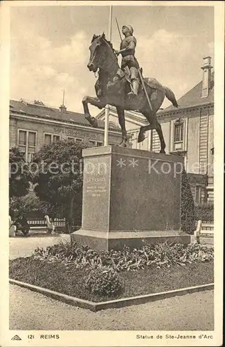 Reims Champagne Ardenne Statue de Ste Jeanne d Arc Kat. Reims