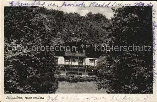 Liebenstein Bad Haus Feodora Kat. Bad Liebenstein