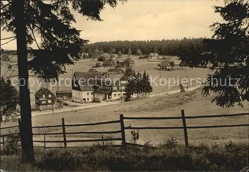 Muehlleithen Klingenthal Ansicht vom Waldrand aus Kat. Klingenthal Sachsen