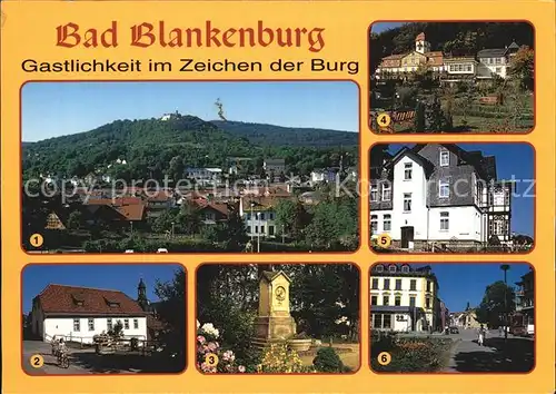 Bad Blankenburg Altstadt Burg Froebelmuseum Denkmal Allianzhaus Marktstrasse Kat. Bad Blankenburg