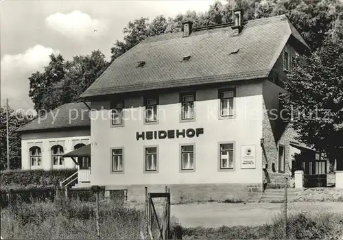 Dippoldiswalde Osterzgebirge Heidehof Betriebsferienheim VE Handelsorganisation WtB Stadt Dresden Kat. Dippoldiswalde