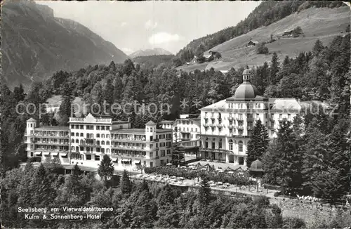 Seelisberg UR Vierwaldstaettersee Kulm und Sonnenberg Hotel Kat. Seelisberg