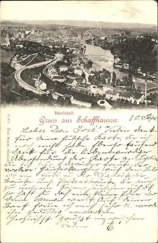 Schaffhausen SH mit Rheinfall Kat. Schaffhausen