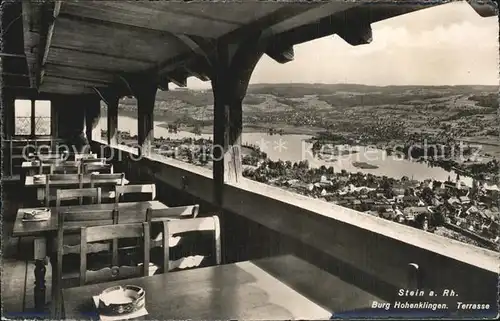 Stein AG Burg Hohenklingen Terrasse Kat. Stein AG