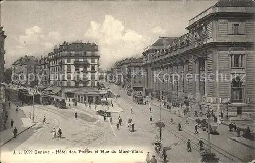 Geneve GE Hotel des Postes Rue Mont Blanc Kat. Geneve