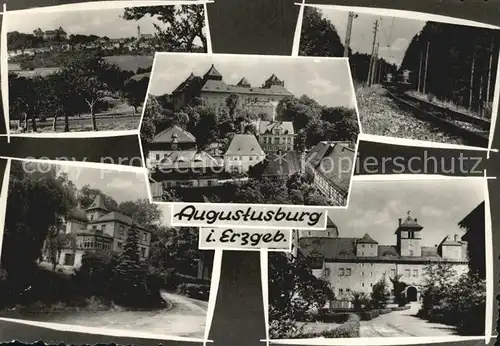 Augustusburg Villa Schloss Bahnstrecke  Kat. Augustusburg