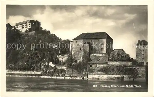 Passau mit Ober und Niederhaus Kat. Passau