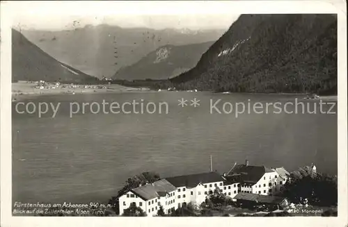 Achensee Fuerstenhaus mit Zillertaler Alpen Kat. Eben am Achensee