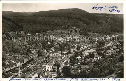 Wildbad Schwarzwald Panorama Kat. Bad Wildbad