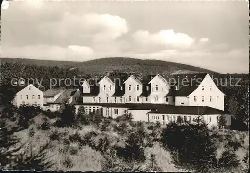 Hahnenklee Bockswiese Harz Dr Schuessler Sanatorium Kat. Goslar