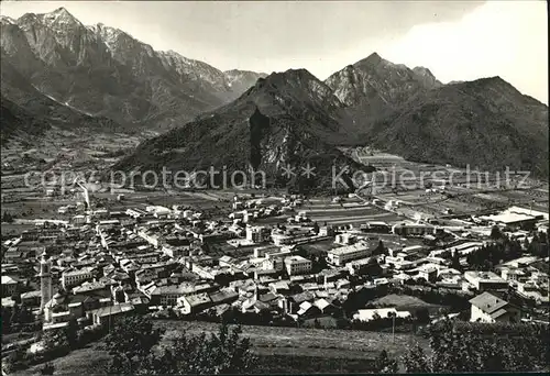 Borgo Valsugana Gesamtansicht mit Alpenpanorama