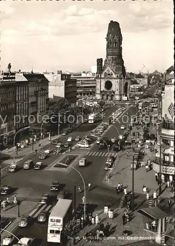 Berlin Kurfuerstendamm Kaiser Wilhelm Gedaechtniskirche Kat. Berlin