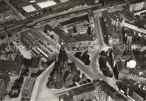 Dresden Wettiner Platz Fliegeraufnahme Kat. Dresden Elbe