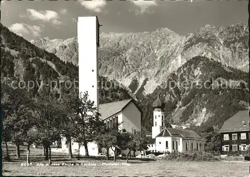 Vandans Vorarlberg Alte und neue Kirche Alpen Kat. Vandans