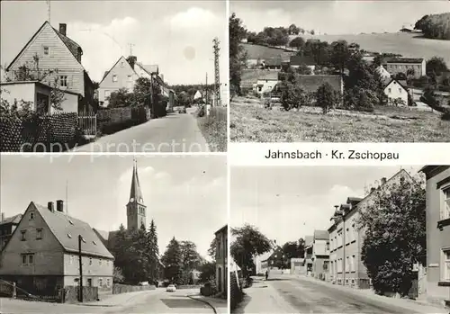 Jahnsbach Teilansichten Hauptstrasse Kirche Kat. Zschopau