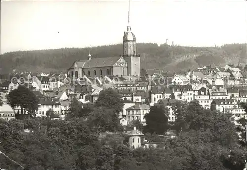 Annaberg Buchholz Erzgebirge Sankt Annakirche mit Poehlberg Kat. Annaberg