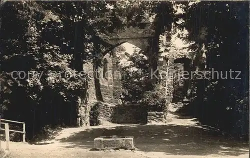 Bad Blankenburg Ruine Greifenstein Kat. Bad Blankenburg