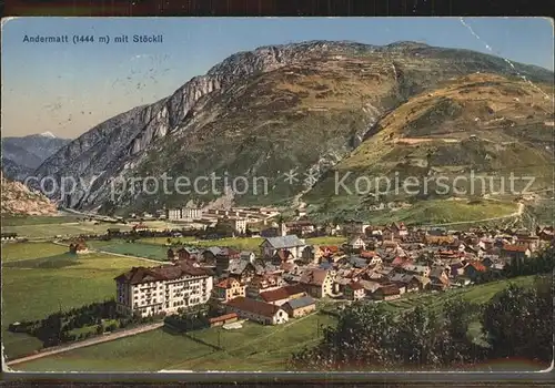 Andermatt mit Stoeckli Kat. Andermatt